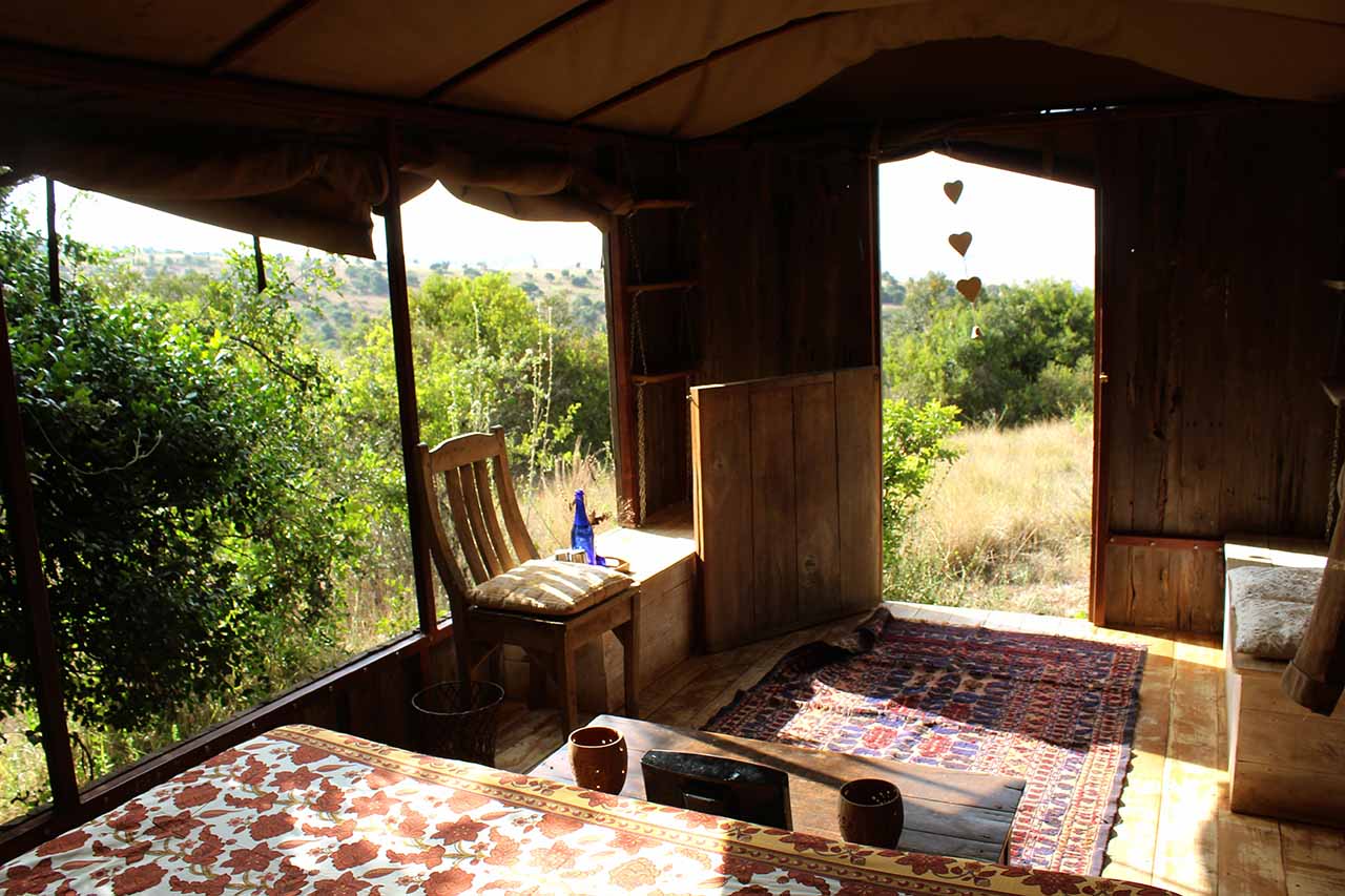 The wagon interior