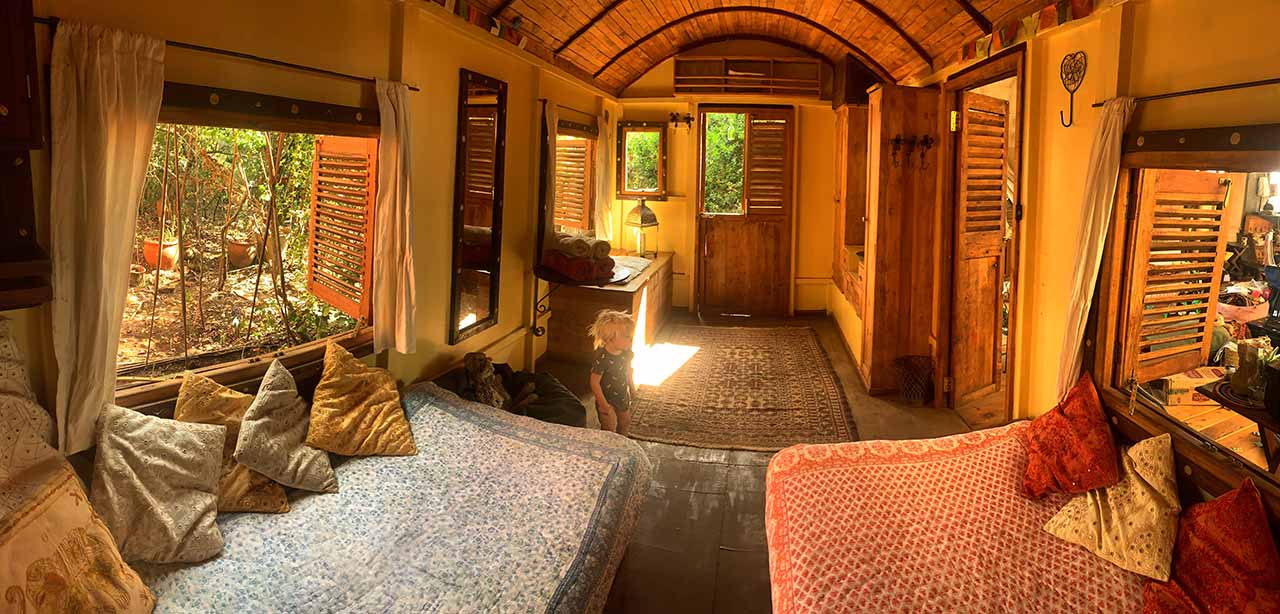 Beautiful interiors of the wagons