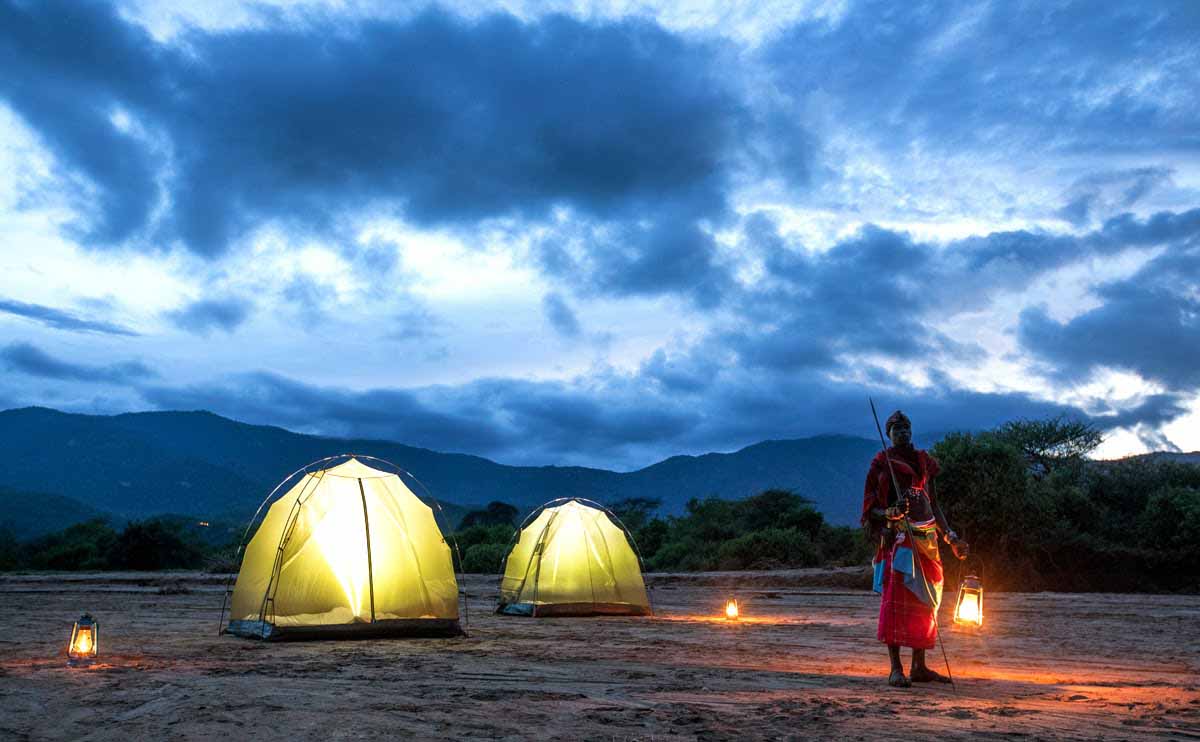 Living tents on mobile safaris