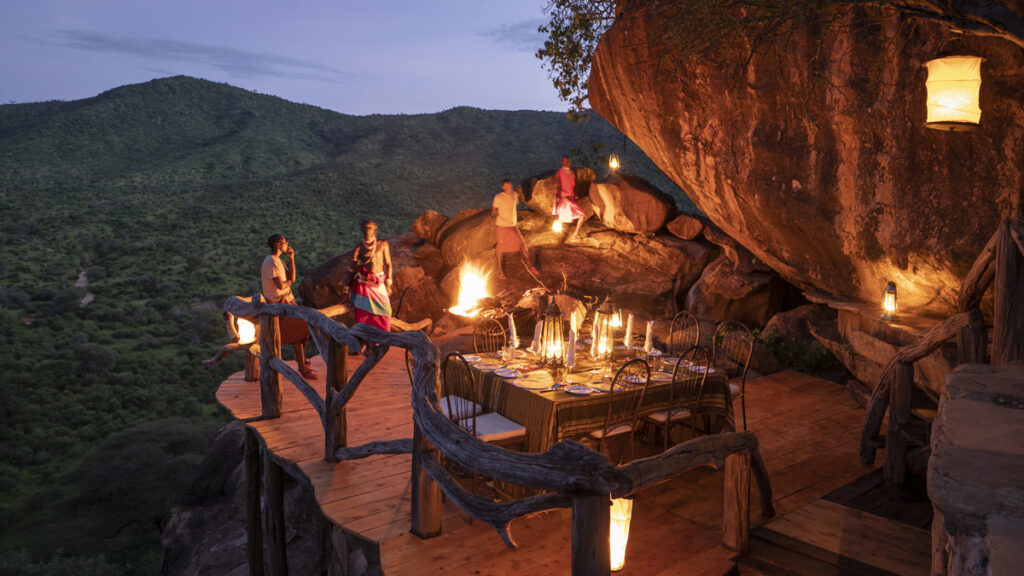 Evening dining at Tassia safaris