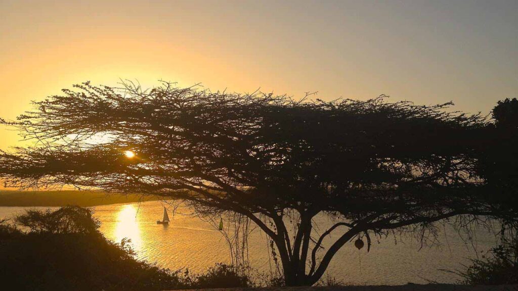 Stunning sunsets at MajiKai Holiday homes on Kiwayu Island