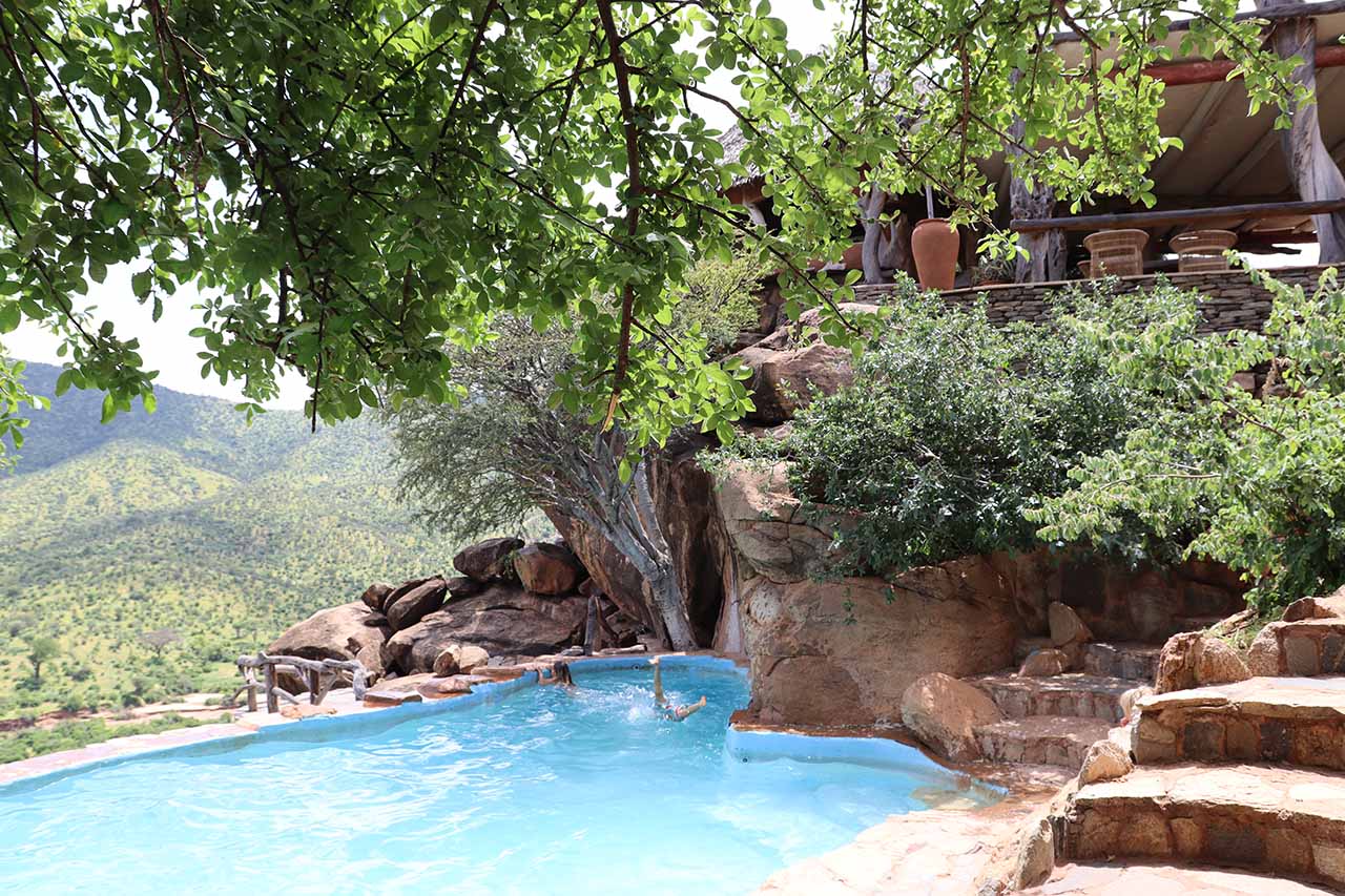 Stunning pool at Tassia Safaris